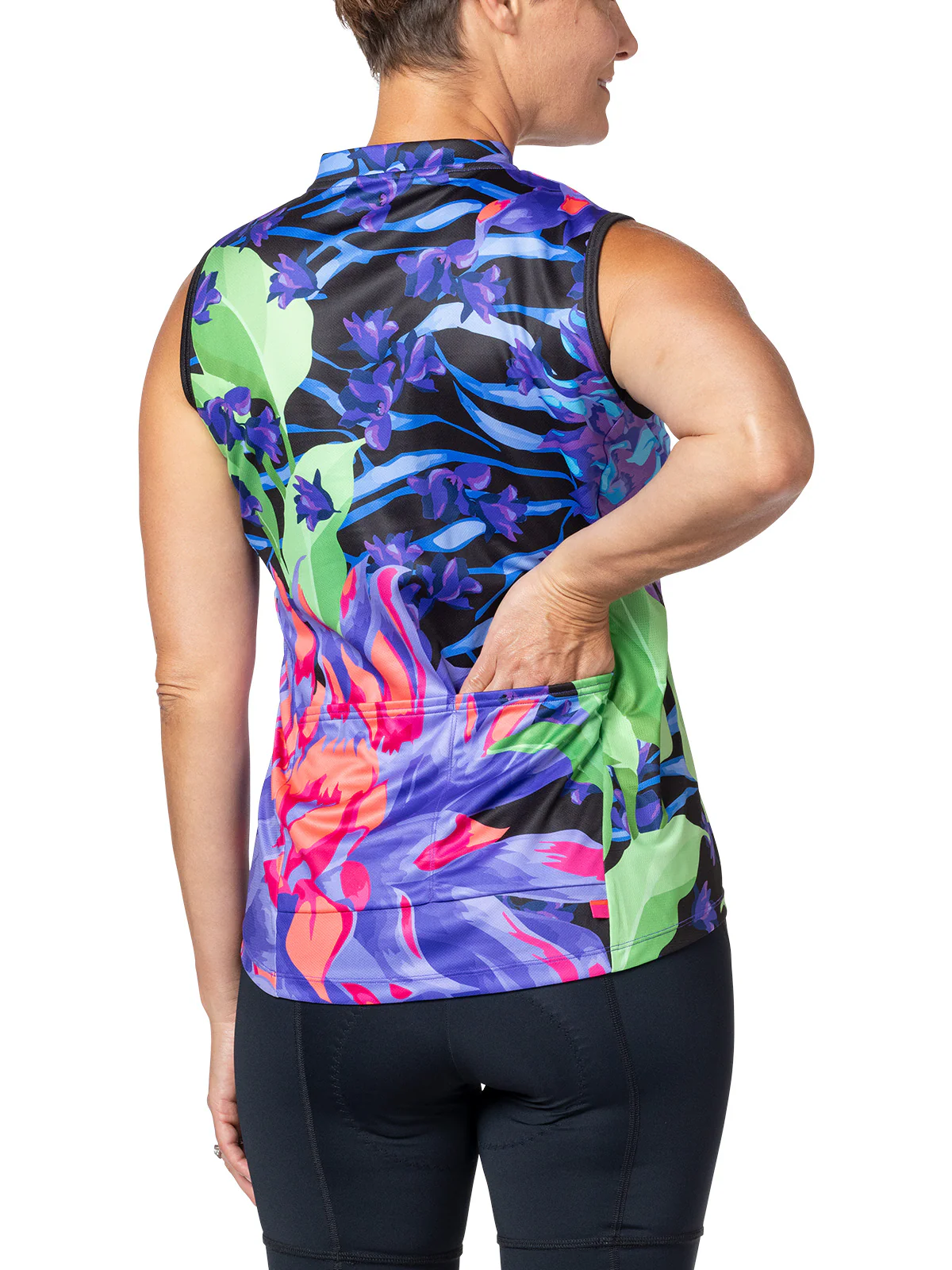 Breakaway Mesh Sleeveless Bike Jersey Plus - Image 9