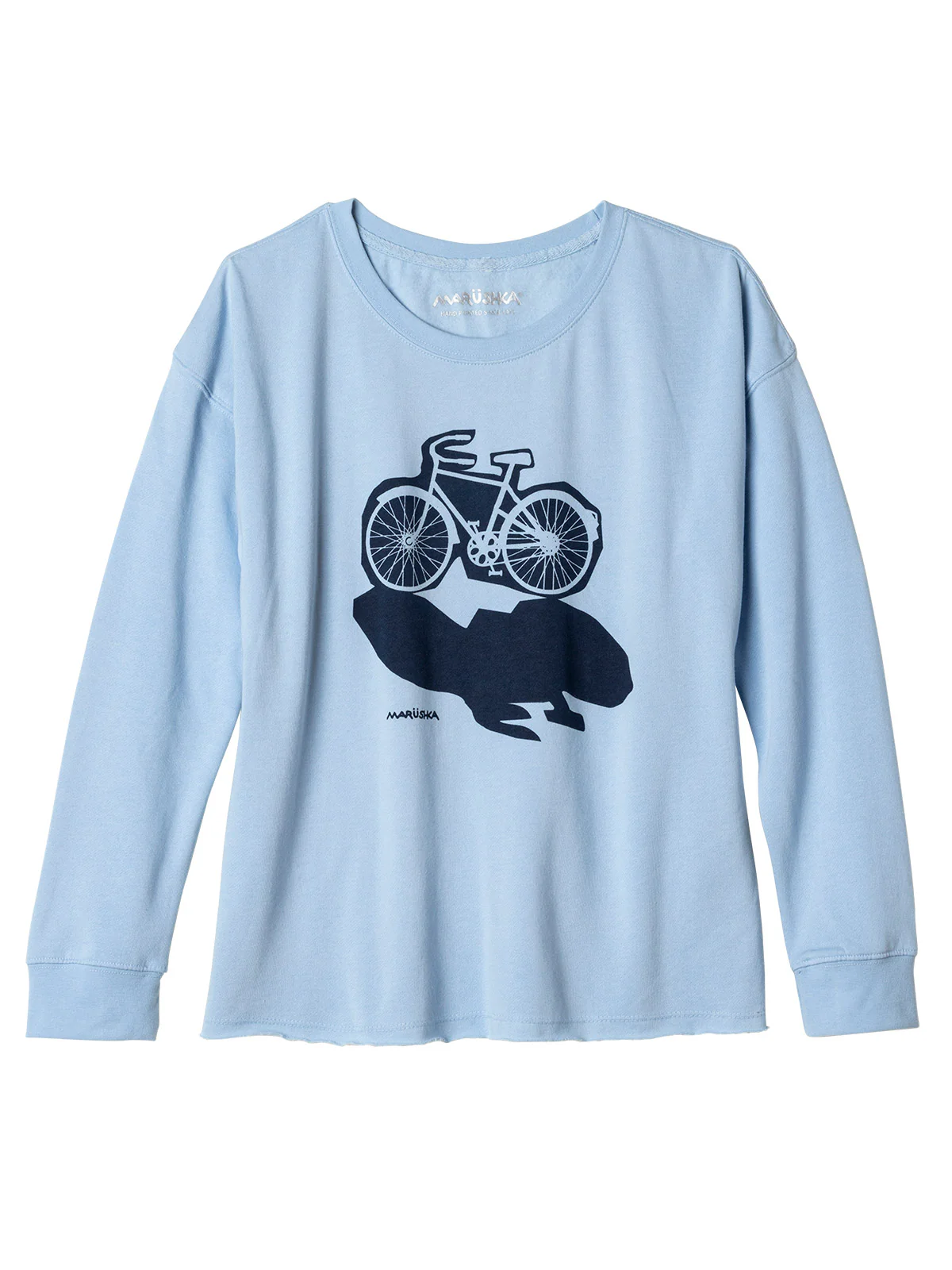 Drop Shoulder Bike Print Crew - Image 4