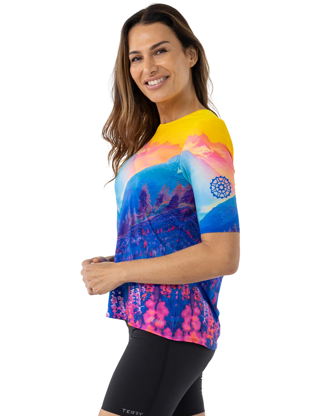 Soleil Flow Short Sleeve Bike Top - Image 3